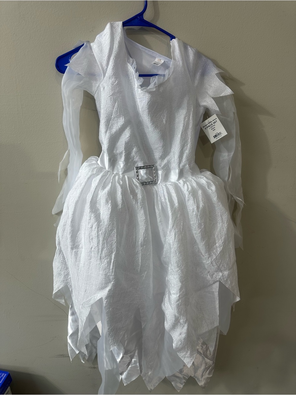 White Ghostly Princess Costume Dress for Women Size L